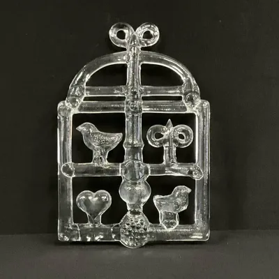 Kosta Boda ‘Birdcage’ Art Glass Suncatcher
