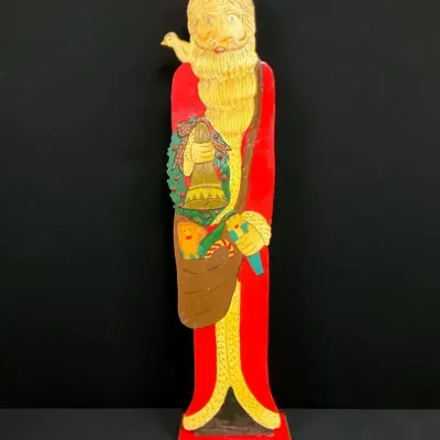 Handcrafted Wooden Santa Claus Decor 