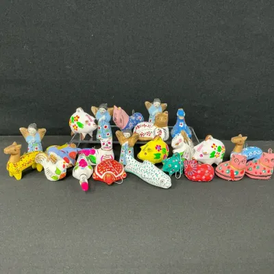 Miniature Clay Animal Ornaments 