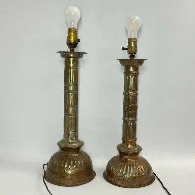 Two Metal Lamps