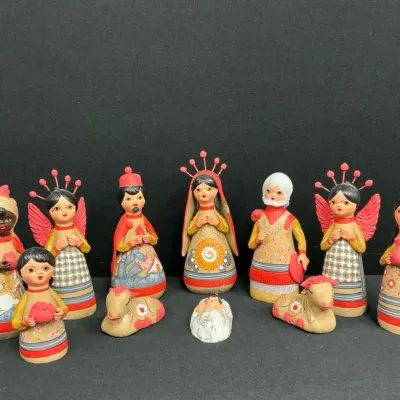 Mexican Folk Art Nativity Set
