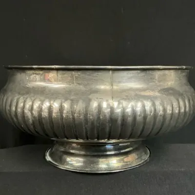 Silver Plated Rotating footed Bowl