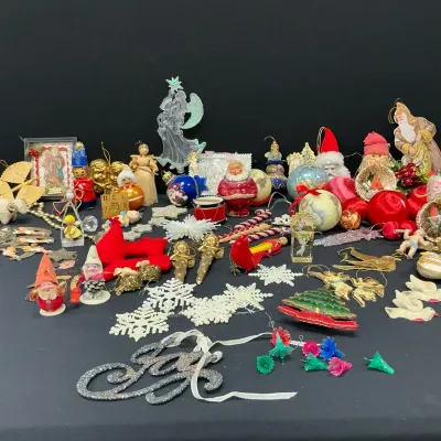 Vintage Christmas Ornament Explosion