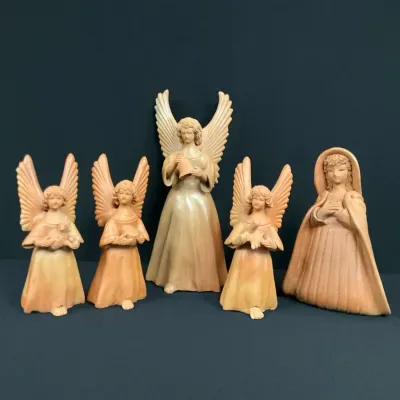 Terracotta Angel Candleholders