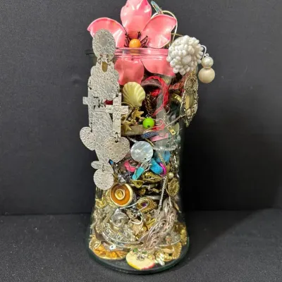Junk Jewelry Jar