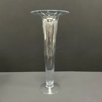 Large Glass Trumpet Vase