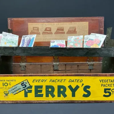 DM Ferry & Co. Wooden Flower Display Box