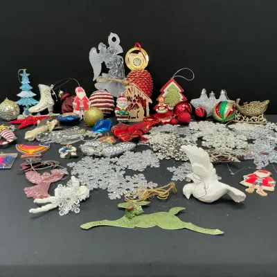 Glittery Christmas Ornaments & More 
