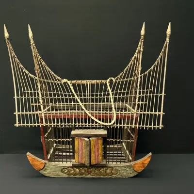 Decorative Thai Boat Birdcage 