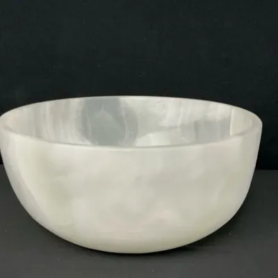 White Stone Bowl