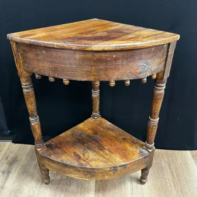 Wooden Wedge Nightstand 