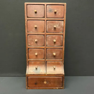 Vintage Wooden Spice Cabinet