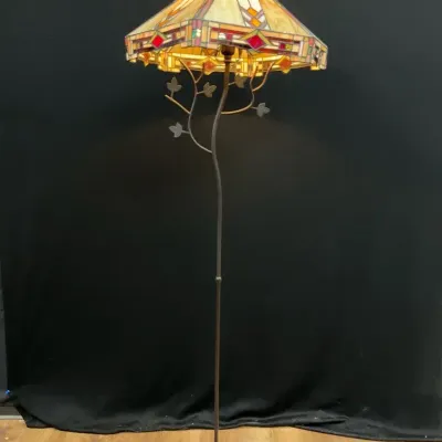 Tiffany Style Stained Glass Floor Lamp
