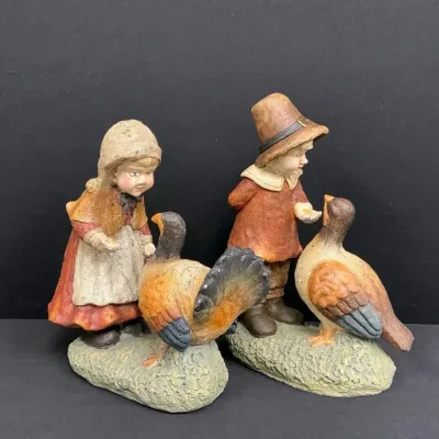 Pilgrim Children & Turkeys