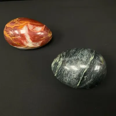 Very Large Carved Stone Eggs