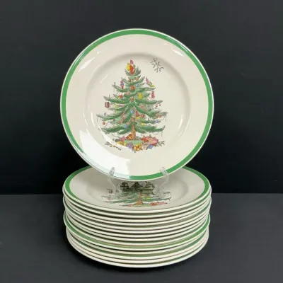 Spode England, Christmas Tree Dinner Plates