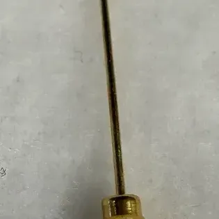 Vintage 14k yellow gold four-leaf clover stick pin