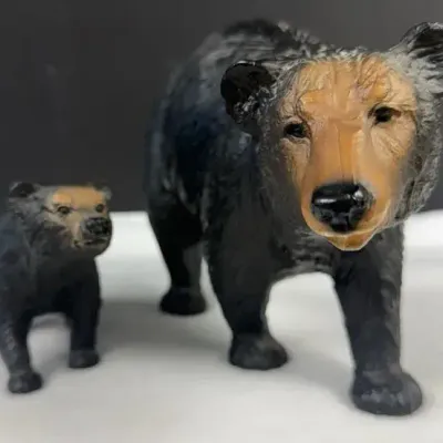 Vintage Breyer Animal Creations Bear Family with Bear Cub