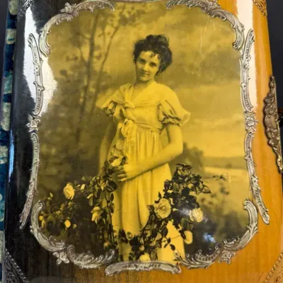 Antique Photo Album With Photos