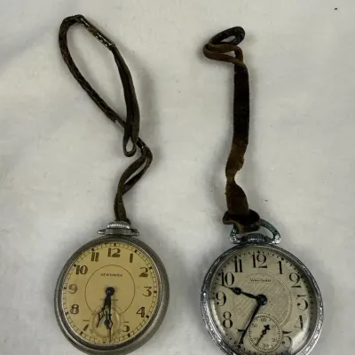 Vintage mechanical pocket watches