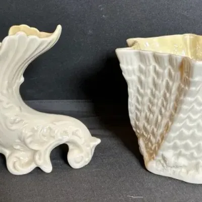 Baleek Irish Porcelain Vases 