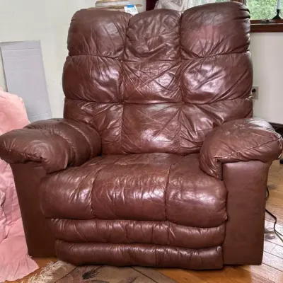 Large Pleather Recliner