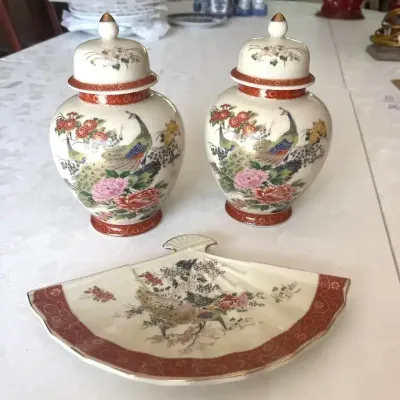 Japanese Porcelain Ginger Jars