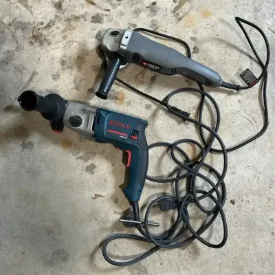 Bosch Hammer Drill And Porter Cable Grinder