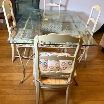 Glass Table And Chairs