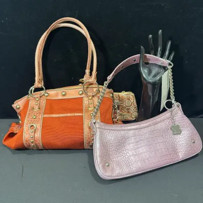Faux-Croc Handbags