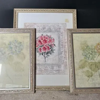 Three Floral Prints