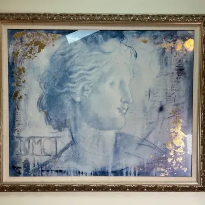 Large Framed Metallic Print