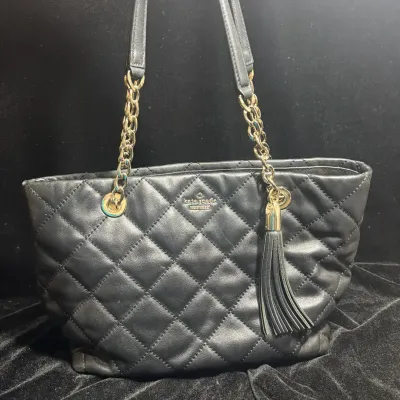 Kate Spade Black Quilted Leather Emerson Tote Bag