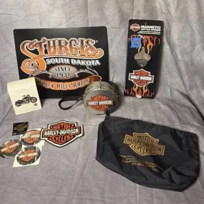 Harley Davidson Accessories Lot 10pc