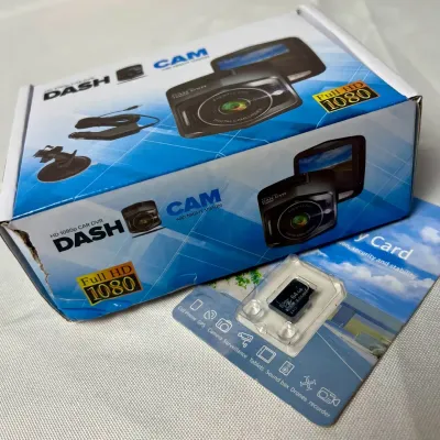 NEW Full HD Dash Cam W/64GB Memory Card Set 3