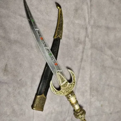 Antique Souvenir Du Maroc Sword Letter Opener