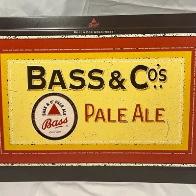 Bass & CO’s Metal Beer Sign