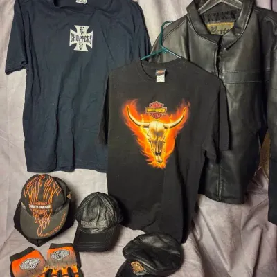 Harley Davidson Clothing And Accessories Lot Of 7