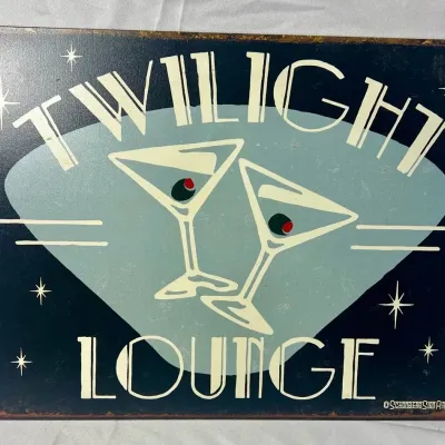 Twilight Lounge Tin Bar Sign