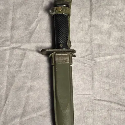 U.S. Military M6 Bayonet For M14 Rifle With Scabbard