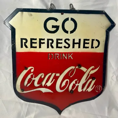 Coca-Cola Go Refreshed Metal Sign