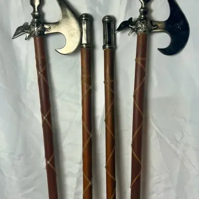 Pair Of Ornate Halberds