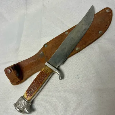 Vintage Fixed Blade Hunting Knife 