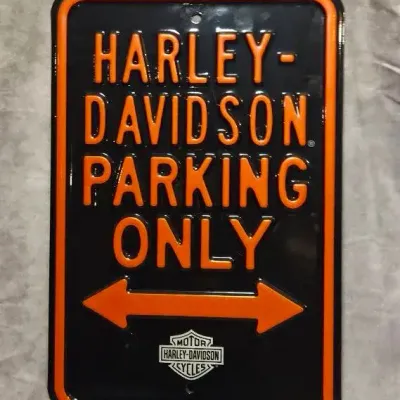 Harley-Davidson Metal Parking Sign