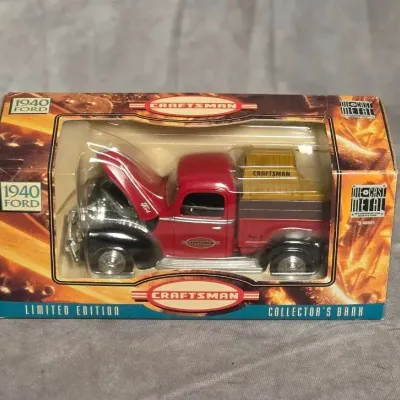 Craftsman Die-cast 1940 Ford Truck W/ Hidden  Coin Slot Limited Edition 