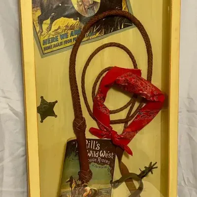 Buffalo Bill’s Wild West Show Memorabilia Shadow Box