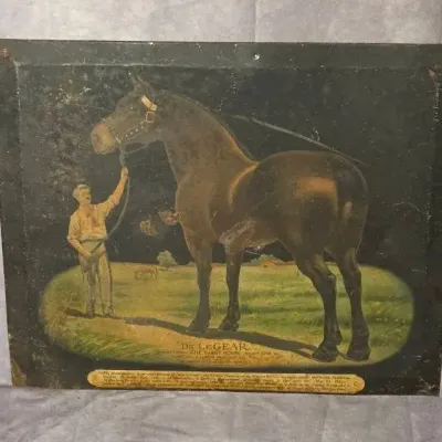 "Dr. LeGear" Tin Lithograph Advertising Sign Fro. The Early 20th Century 