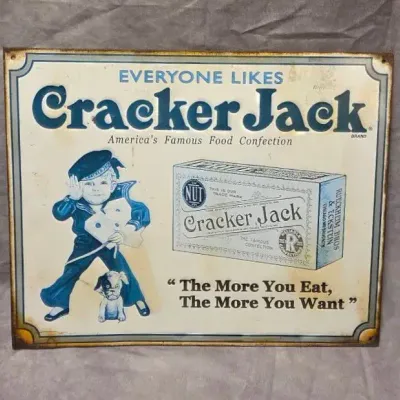 Cracker Jack Tin Sign