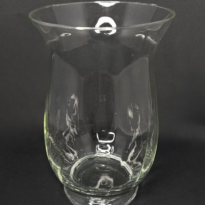 Clear Glass Hurricane Vase 