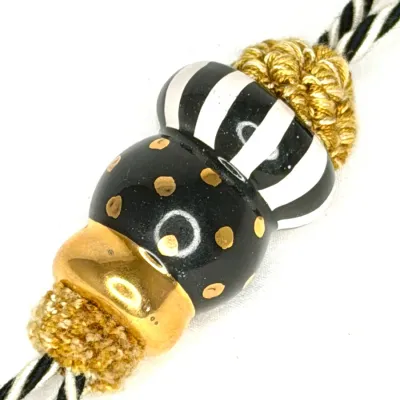 MacKenzie Childs Vintage Curtain Tie Back Tassel 